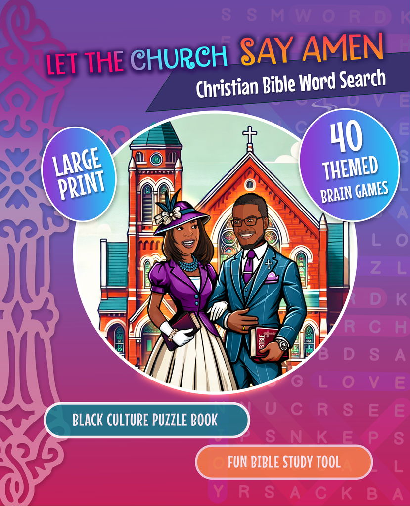 ‘Unrush’ your mind as you complete Biblical word search puzzles while weaving in a bit of Black African American church history. Unique, supplemental bible study tool.