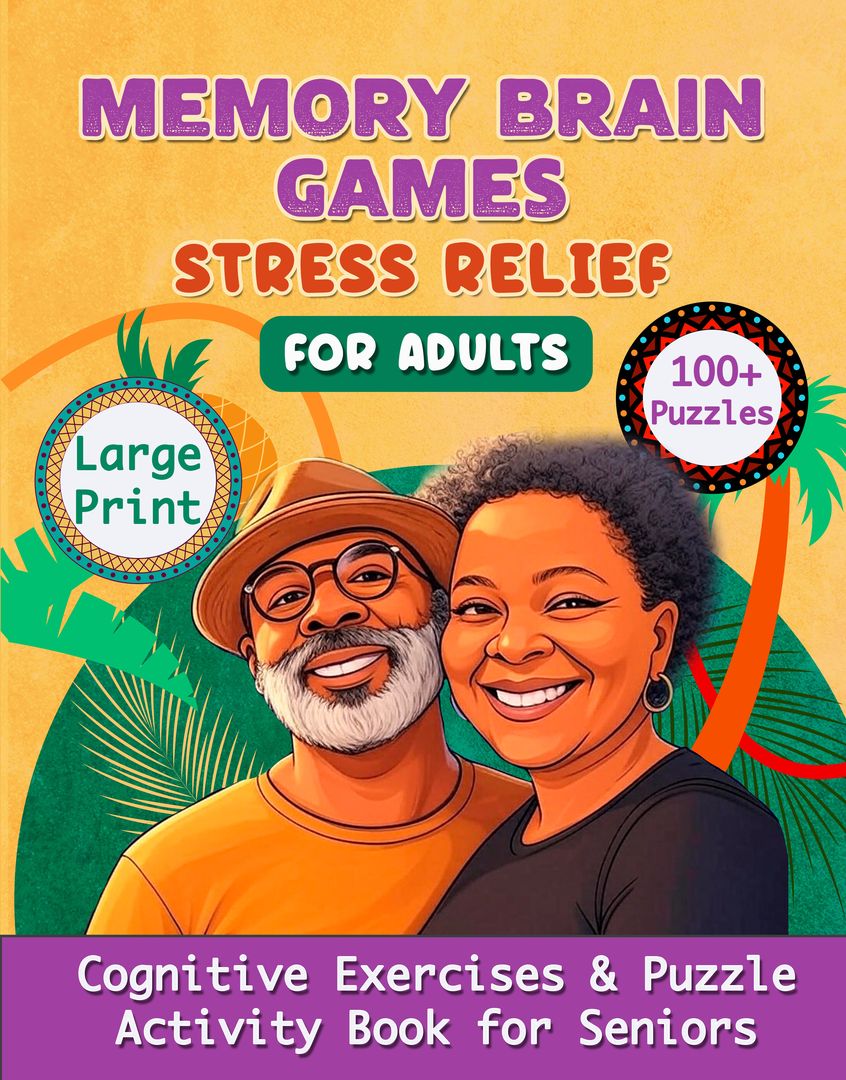 Memory Brain Games for Adults: Cognitive activities play a key role in maintaining mental agility and quality of life. Through varied brain exercises, this book will keep the grey cells activated and help ensure you stay mentally fit and engaged!