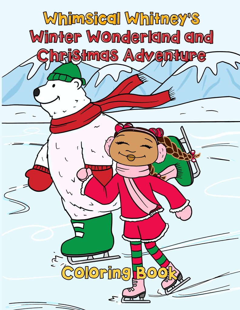 Whimsical Whitney's Winter Wonderland and Christmas Adventure: 50 Festive Full-Page Christmas Coloring Pages for Children and Adults (Mosaic Mix Learning Series)